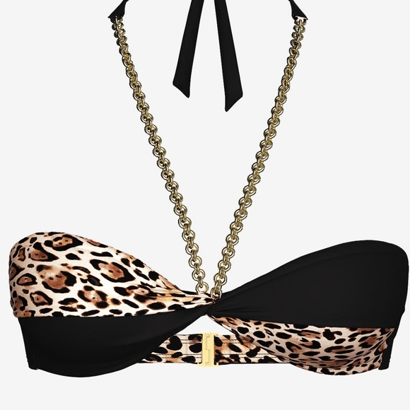 Colorblock Leopard Print Bikini - Picture 3 of 4